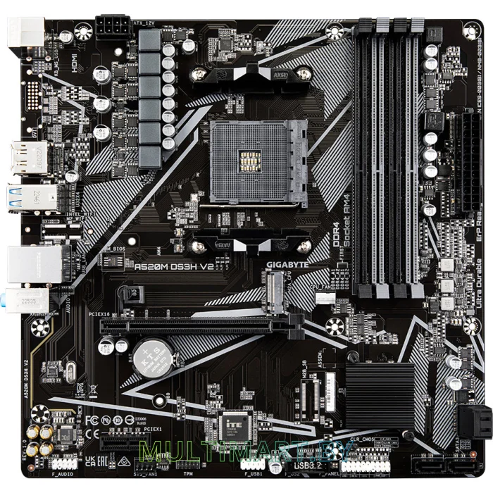 Материнская плата Gigabyte A520M DS3H V2 (rev. 1.x)